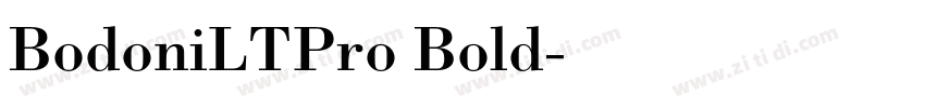 BodoniLTPro Bold字体转换 BodoniLTPro Bold字体转换
